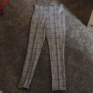Plaid leggings